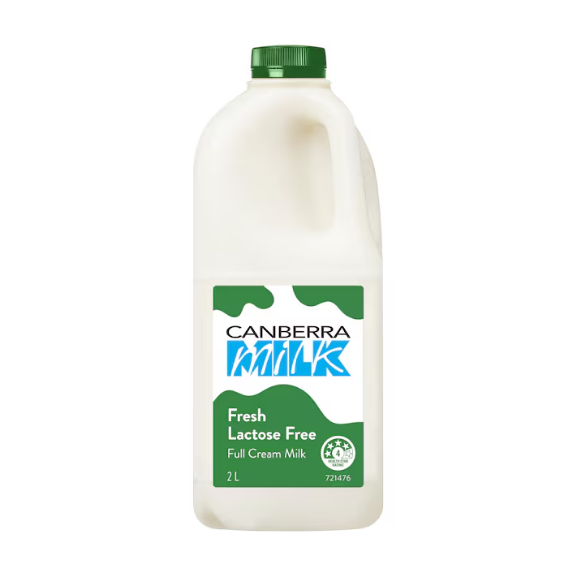 Canberra Milk Lactose Free 2 L