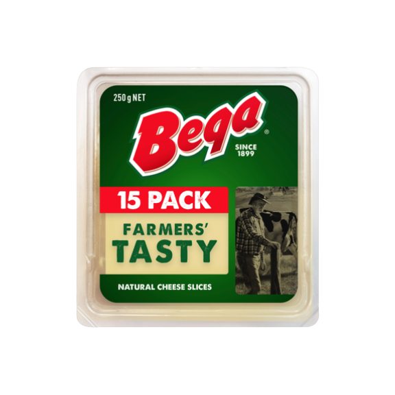 Dairy Farmers Tasty Cheddar Slices 250g