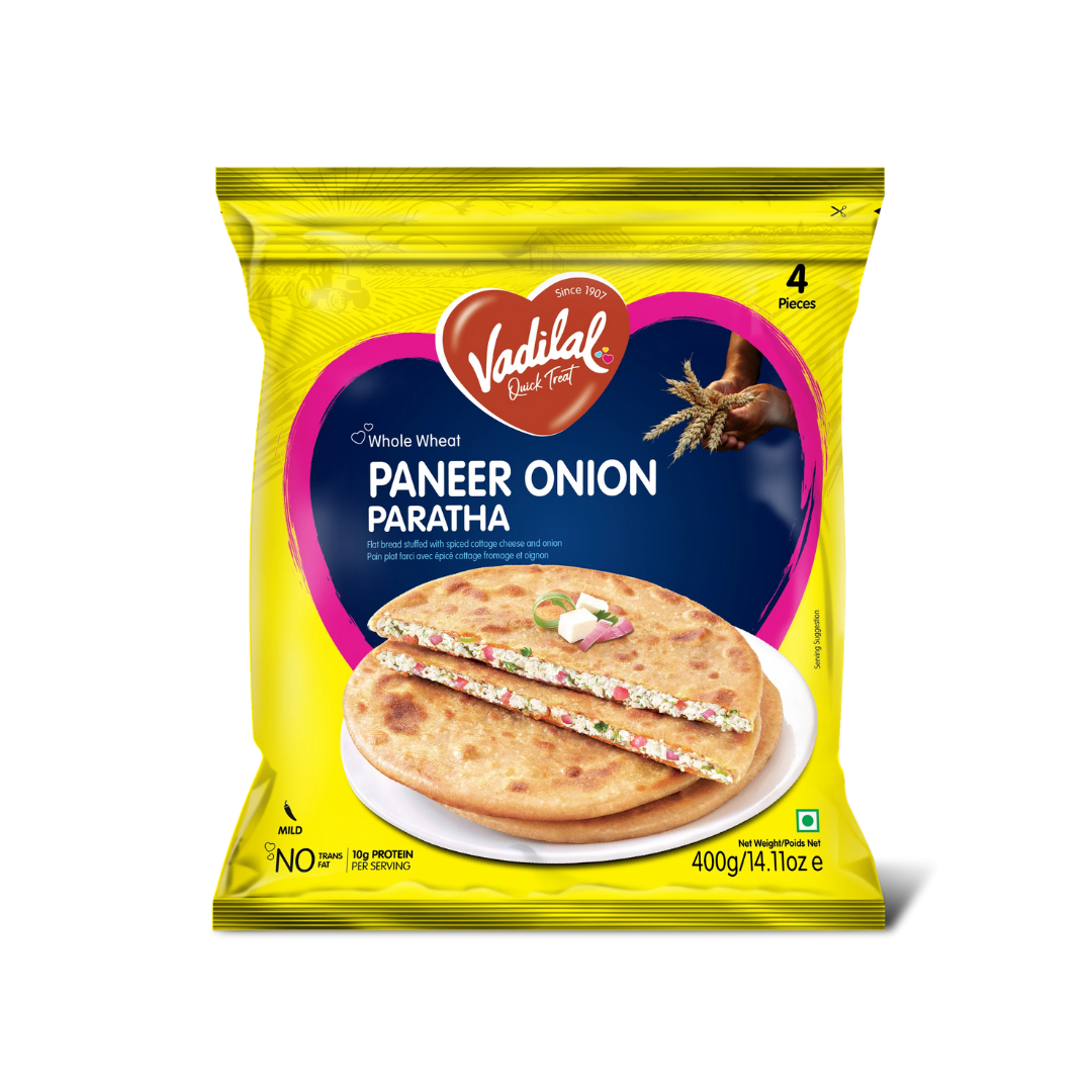 Vadilal Paneer Onion Paratha 4Pcs