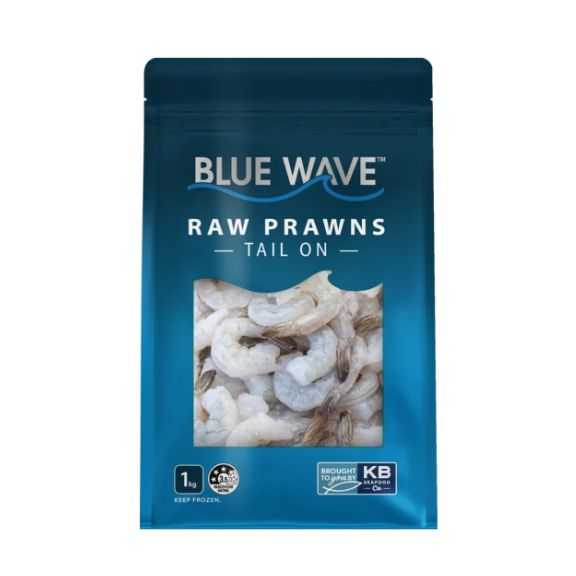 Blue Wave Raw Prawns Tail On