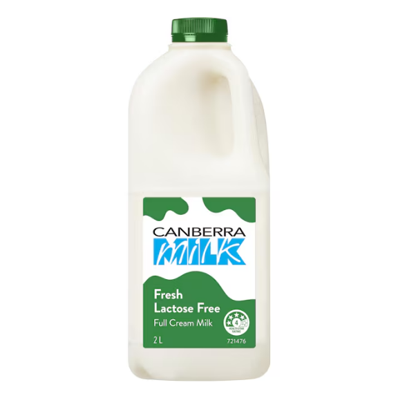 Canberra Lactose Free Milk