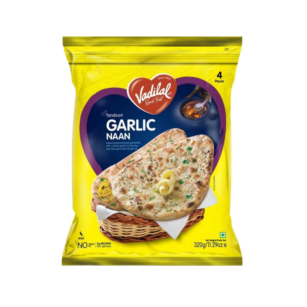 Vadilal Bulk Naan Garlic 12Pcs